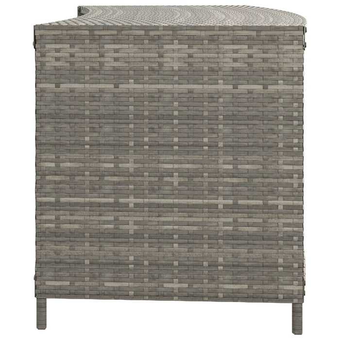 Scaffali Portaoggetti 2 pz in Polyrattan Grigio 362265
