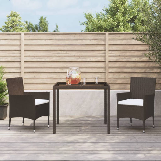 Sedie da giardino con cuscini 2 pz in polyrattan marrone (solo UK/IE/FI/NO) 362518