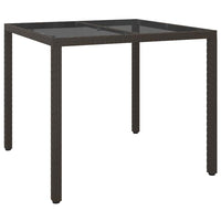 Tavolo da Pranzo da Giardino Marrone 90 x 90 x 75 cm 362532