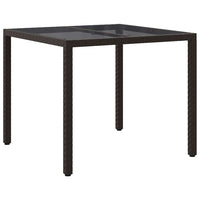 Tavolo da Pranzo da Giardino Marrone 90 x 90 x 75 cm 362532