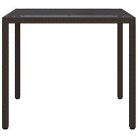 Tavolo da Pranzo da Giardino Marrone 90 x 90 x 75 cm 362532