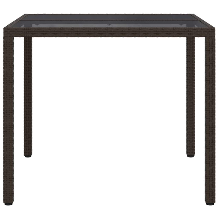 Tavolo da Pranzo da Giardino Marrone 90 x 90 x 75 cm 362532