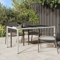 Tavolo da Pranzo da Giardino Bianco 150 x 90 x 75 cm 362542