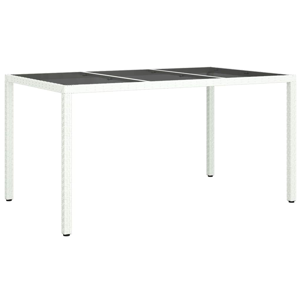 Tavolo da Pranzo da Giardino Bianco 150 x 90 x 75 cm 362542