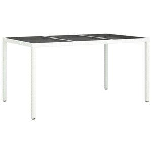 Tavolo da Pranzo da Giardino Bianco 150 x 90 x 75 cm 362542