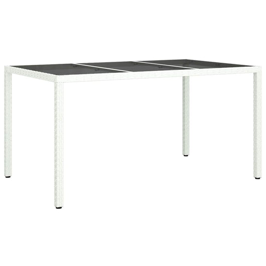 Tavolo da Pranzo da Giardino Bianco 150 x 90 x 75 cm 362542