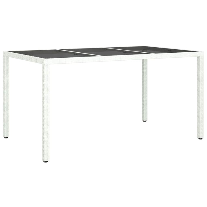 Tavolo da Pranzo da Giardino Bianco 150 x 90 x 75 cm 362542