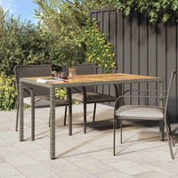 Tavolo da Pranzo da Giardino Grigio 150 x 90 x 75 cm 362545