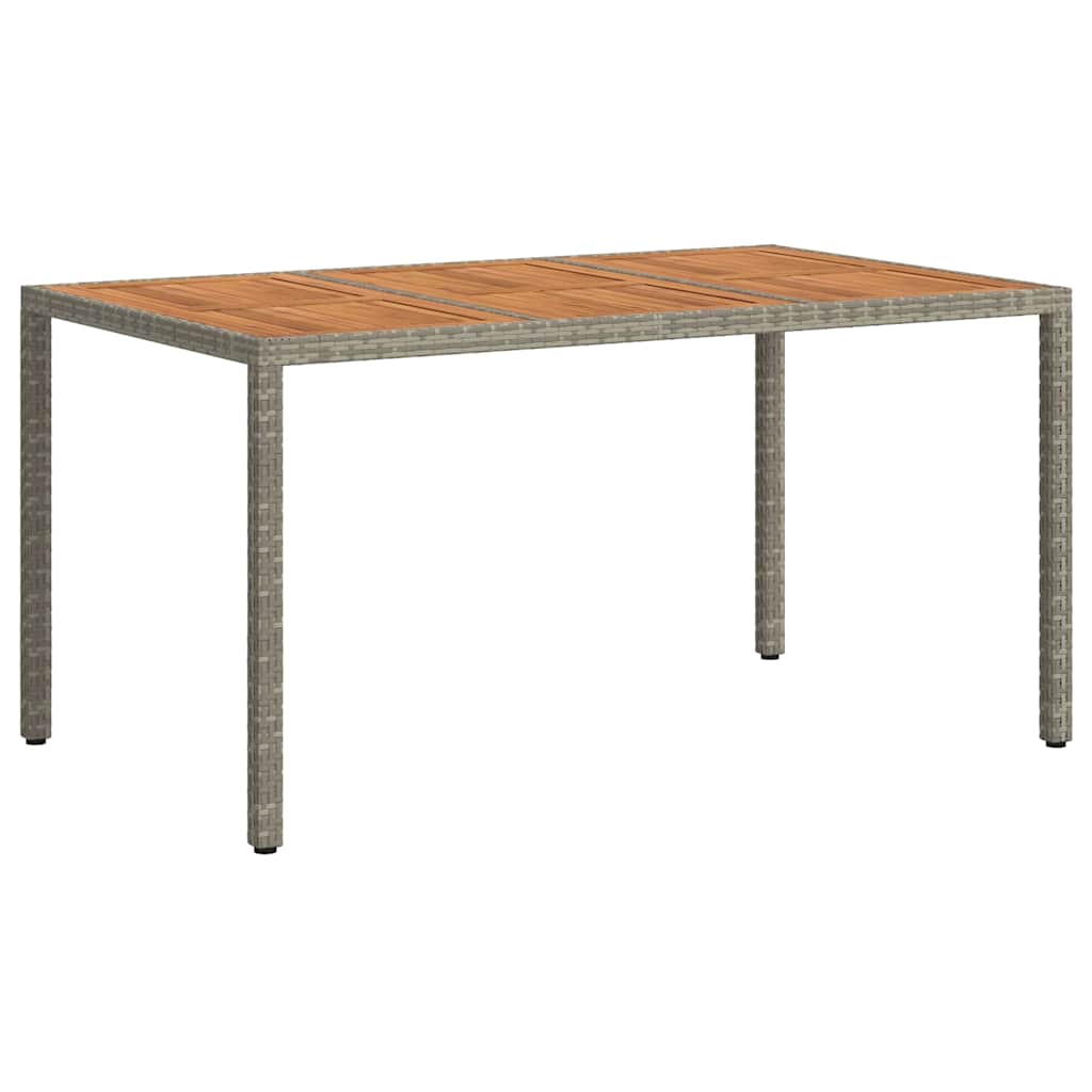 Tavolo da Pranzo da Giardino Grigio 150 x 90 x 75 cm 362545