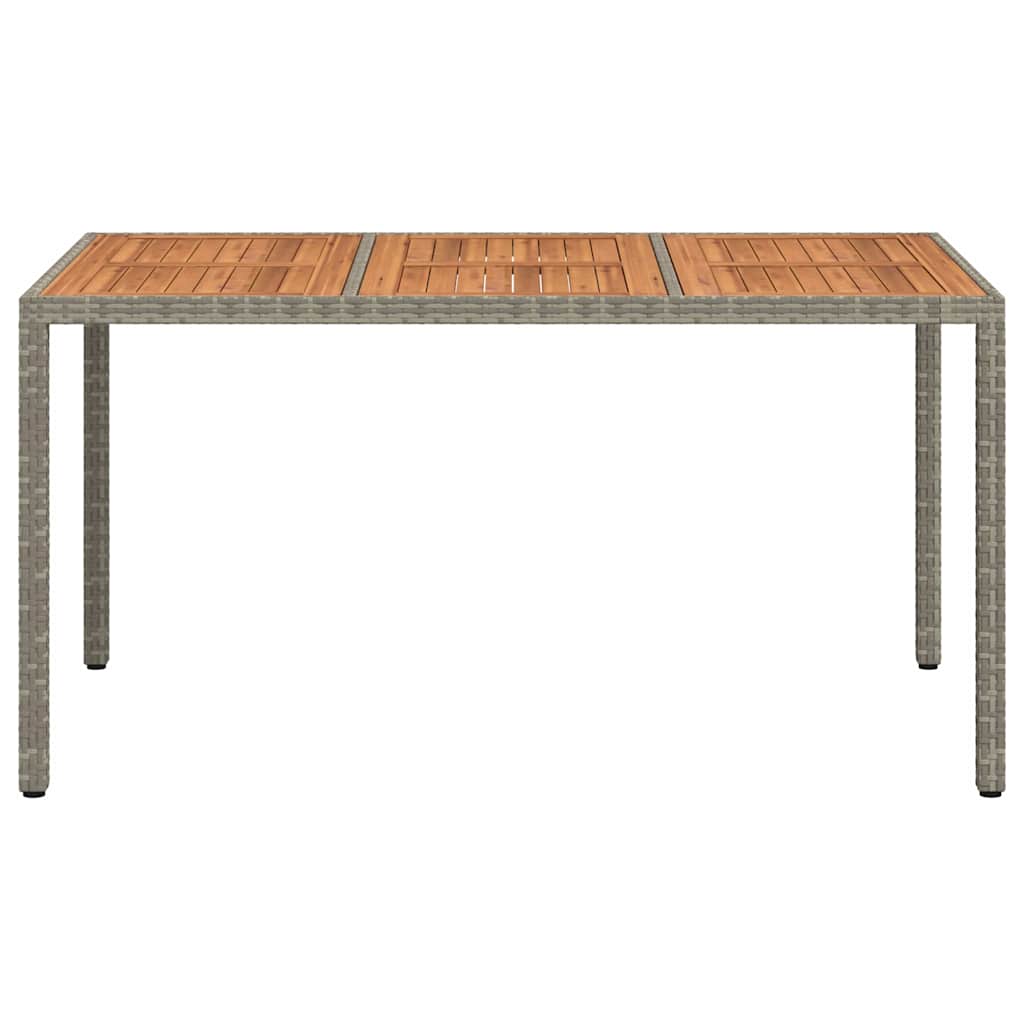 Tavolo da Pranzo da Giardino Grigio 150 x 90 x 75 cm 362545