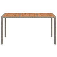 Tavolo da Pranzo da Giardino Grigio 150 x 90 x 75 cm 362545
