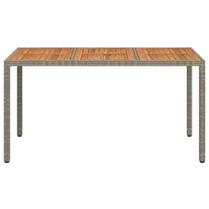 Tavolo da Pranzo da Giardino Grigio 150 x 90 x 75 cm 362545