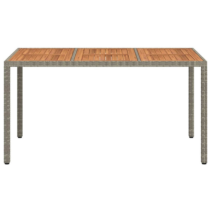 Tavolo da Pranzo da Giardino Grigio 150 x 90 x 75 cm 362545