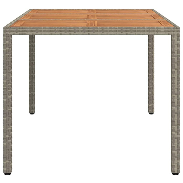Tavolo da Pranzo da Giardino Grigio 150 x 90 x 75 cm 362545