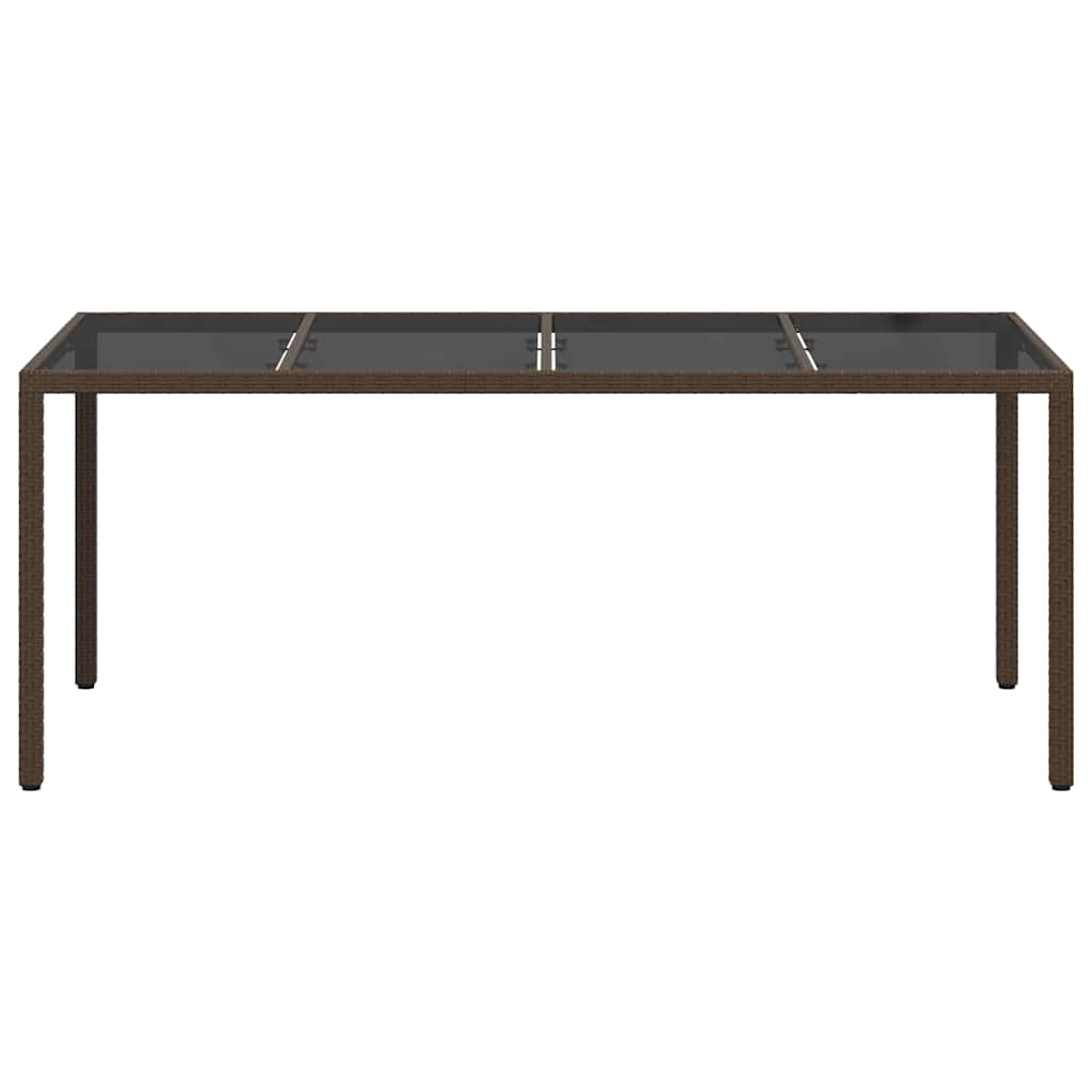 Tavolo da Pranzo da Giardino Marrone 190 x 90 x 75 cm 362546