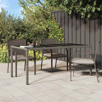 Tavolo da Pranzo da Giardino Grigio 190 x 90 x 75 cm 362548