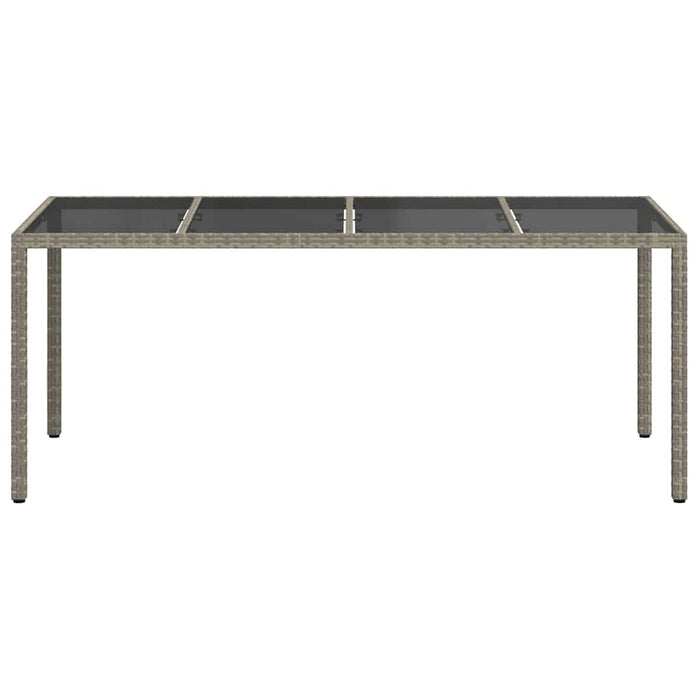 Tavolo da Pranzo da Giardino Grigio 190 x 90 x 75 cm 362548