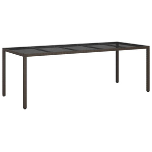 Tavolo da Pranzo da Giardino Marrone 250 x 100 x 75 cm 362553