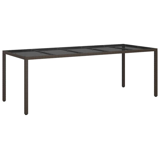 Tavolo da Pranzo da Giardino Marrone 250 x 100 x 75 cm 362553