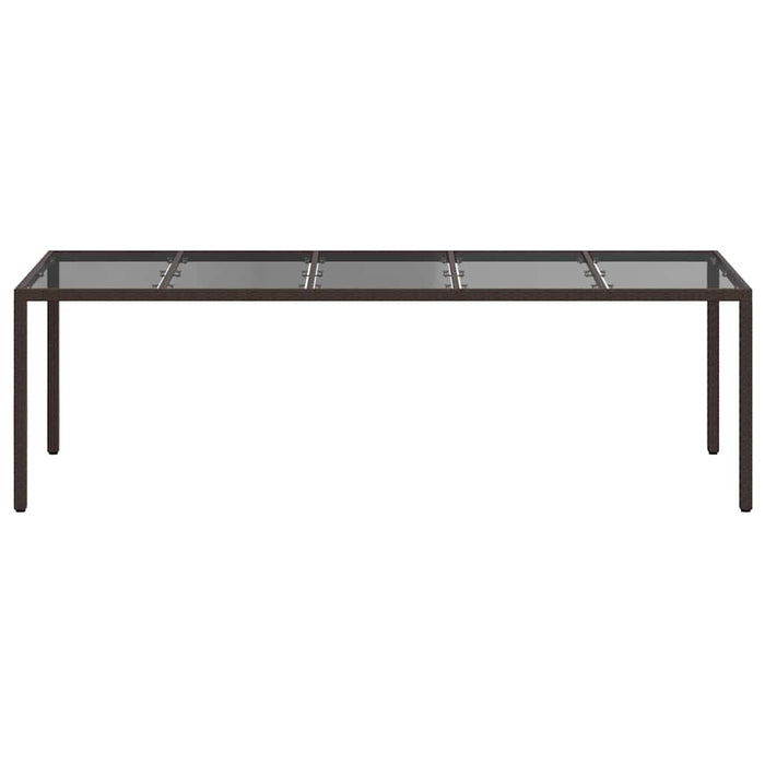 Tavolo da Pranzo da Giardino Marrone 250 x 100 x 75 cm 362553