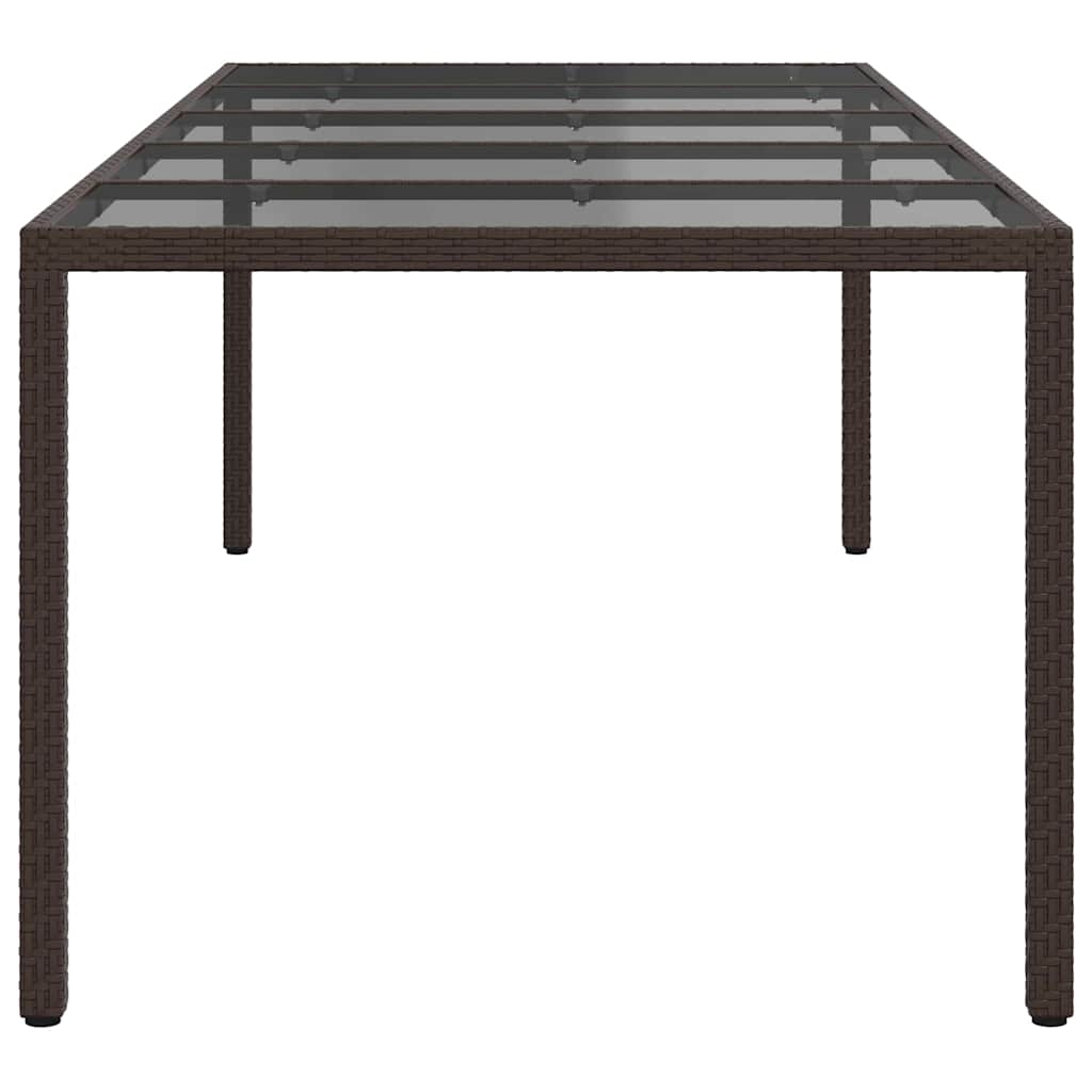Tavolo da Pranzo da Giardino Marrone 250 x 100 x 75 cm 362553