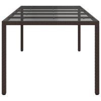 Tavolo da Pranzo da Giardino Marrone 250 x 100 x 75 cm 362553