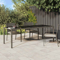 Tavolo da Pranzo da Giardino Grigio 250 x 100 x 75 cm 362555