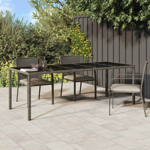 Tavolo da Pranzo da Giardino Grigio 250 x 100 x 75 cm 362555