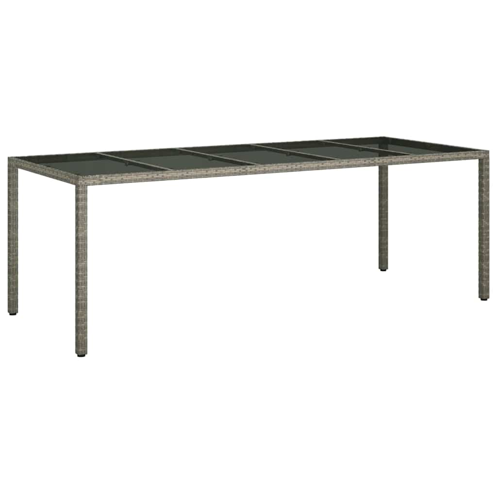 Tavolo da Pranzo da Giardino Grigio 250 x 100 x 75 cm 362555