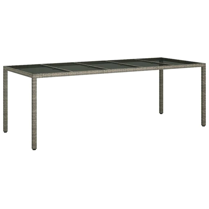 Tavolo da Pranzo da Giardino Grigio 250 x 100 x 75 cm 362555