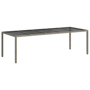 Tavolo da Pranzo da Giardino Grigio 250 x 100 x 75 cm 362555