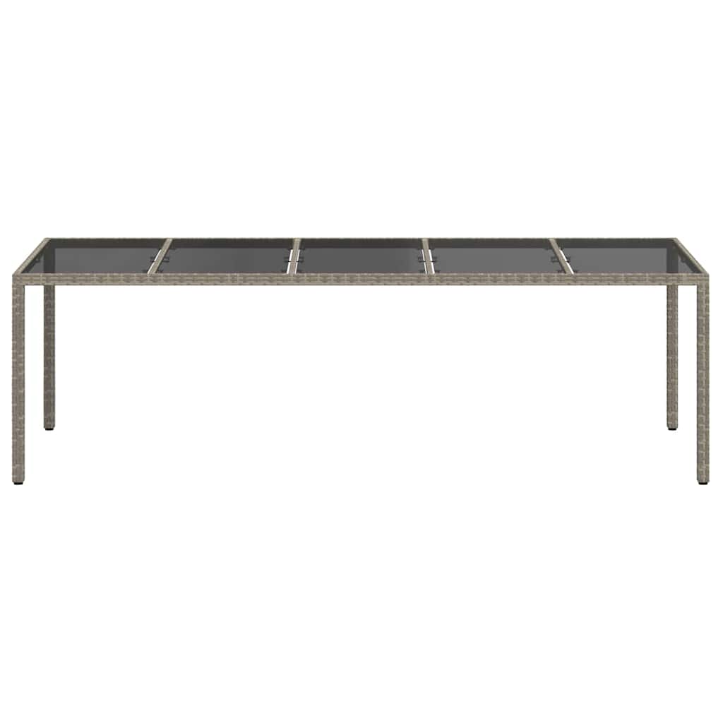 Tavolo da Pranzo da Giardino Grigio 250 x 100 x 75 cm 362555
