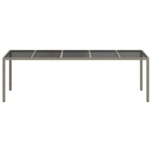 Tavolo da Pranzo da Giardino Grigio 250 x 100 x 75 cm 362555