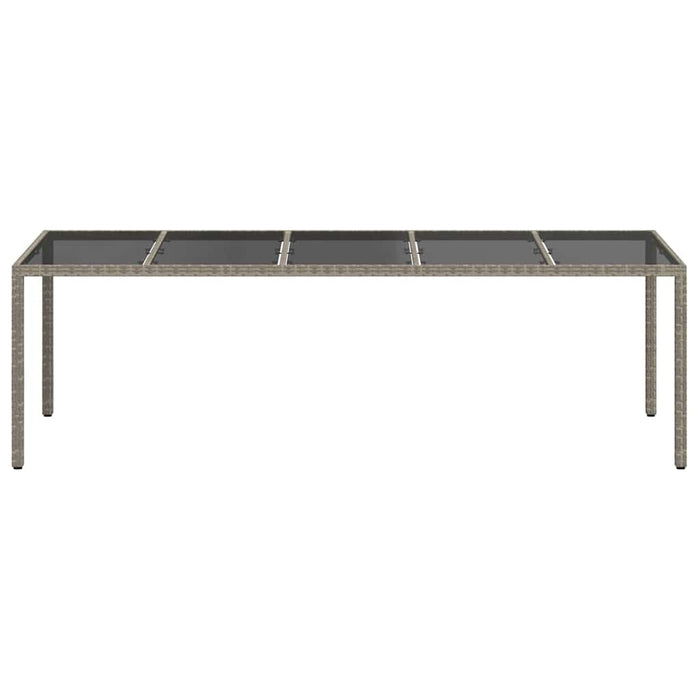 Tavolo da Pranzo da Giardino Grigio 250 x 100 x 75 cm 362555