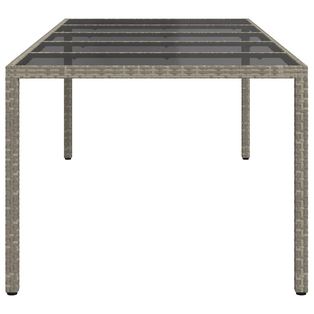 Tavolo da Pranzo da Giardino Grigio 250 x 100 x 75 cm 362555