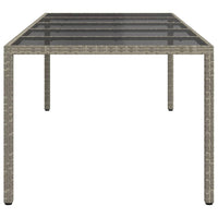 Tavolo da Pranzo da Giardino Grigio 250 x 100 x 75 cm 362555