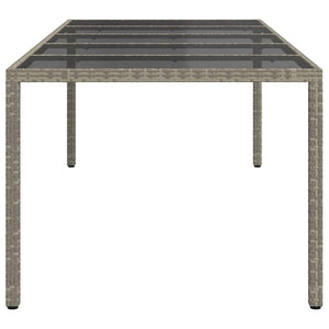 Tavolo da Pranzo da Giardino Grigio 250 x 100 x 75 cm 362555