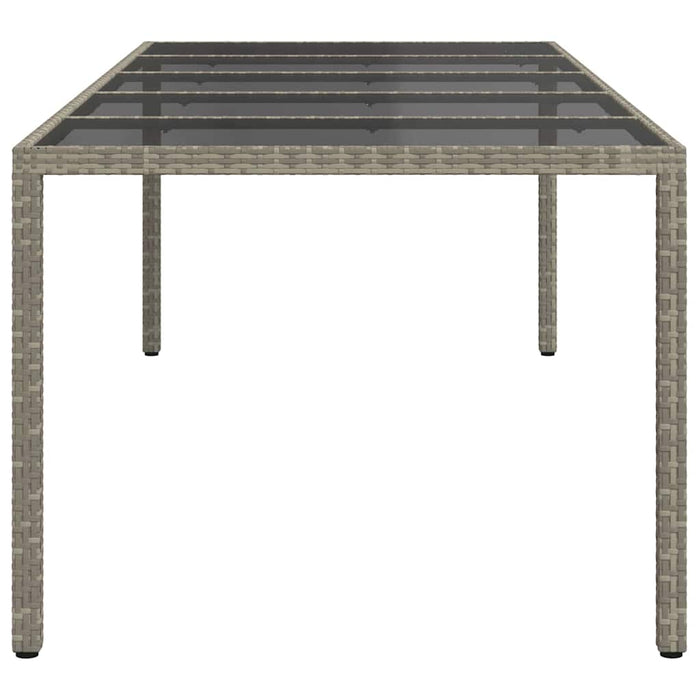 Tavolo da Pranzo da Giardino Grigio 250 x 100 x 75 cm 362555