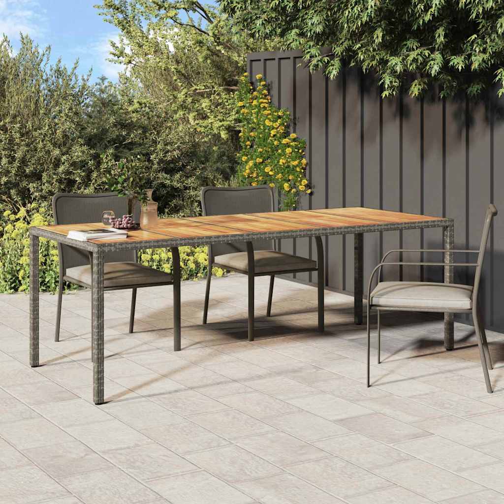 Tavolo da Pranzo da Giardino Grigio 250 x 100 x 75 cm 362559