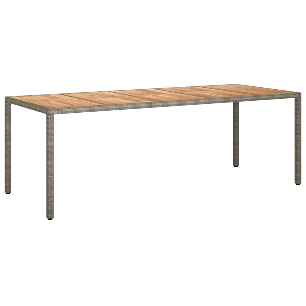 vidaXL Tavolo da Pranzo da Giardino Grigio 250 x 100 x 75 cm