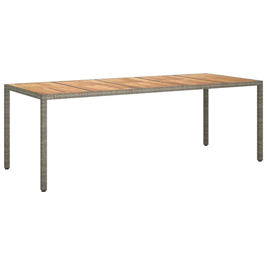 vidaXL Tavolo da Pranzo da Giardino Grigio 250 x 100 x 75 cm