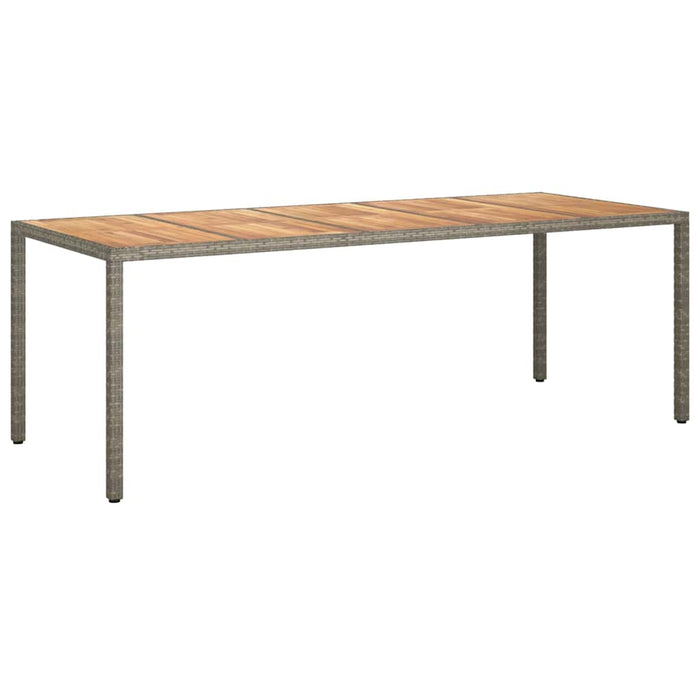 vidaXL Tavolo da Pranzo da Giardino Grigio 250 x 100 x 75 cm