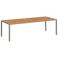 Tavolo da Pranzo da Giardino Grigio 250 x 100 x 75 cm 362559