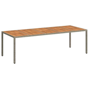 Tavolo da Pranzo da Giardino Grigio 250 x 100 x 75 cm 362559