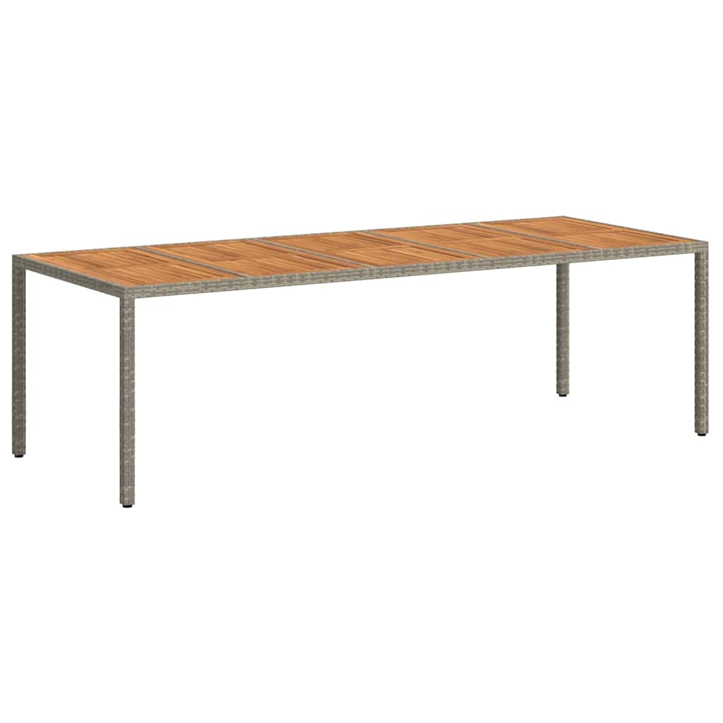 Tavolo da Pranzo da Giardino Grigio 250 x 100 x 75 cm 362559