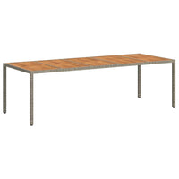 Tavolo da Pranzo da Giardino Grigio 250 x 100 x 75 cm 362559