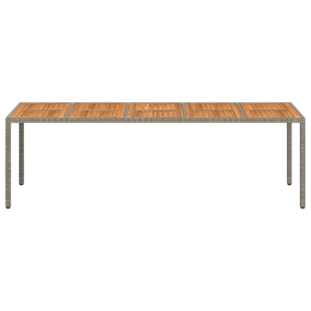 Tavolo da Pranzo da Giardino Grigio 250 x 100 x 75 cm 362559