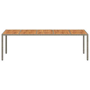 Tavolo da Pranzo da Giardino Grigio 250 x 100 x 75 cm 362559