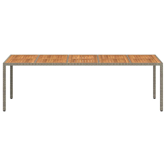 Tavolo da Pranzo da Giardino Grigio 250 x 100 x 75 cm 362559