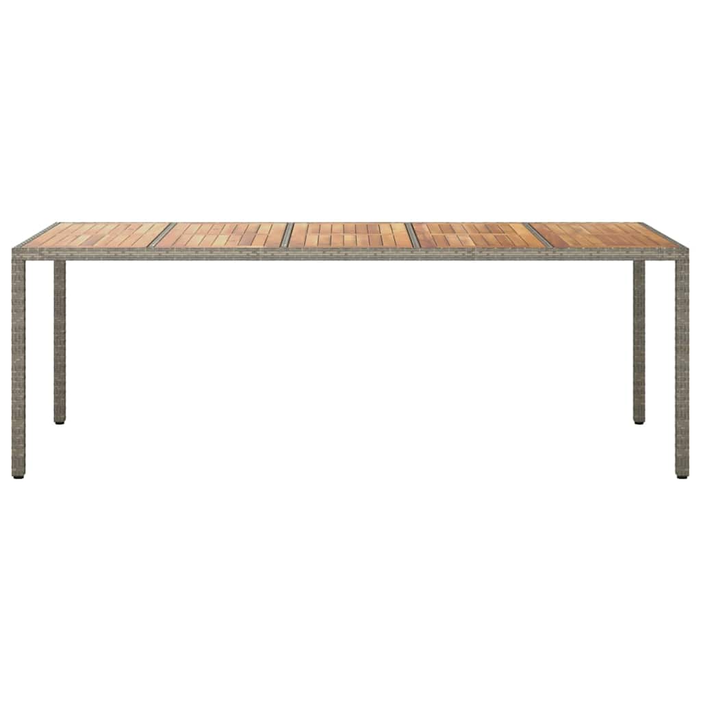 vidaXL Tavolo da Pranzo da Giardino Grigio 250 x 100 x 75 cm